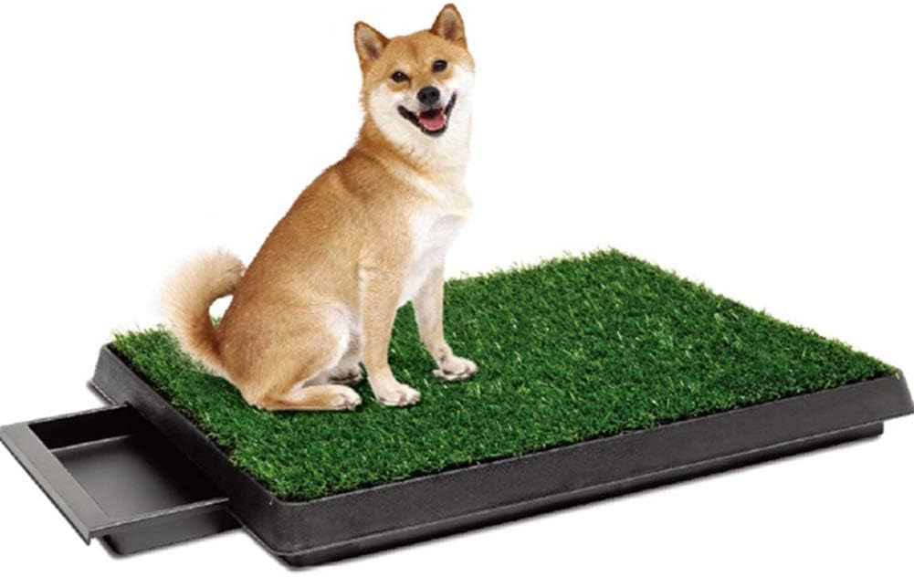 Dog Toilet Indoor Dog Litter Tray with Loo Large Portable Hygienic