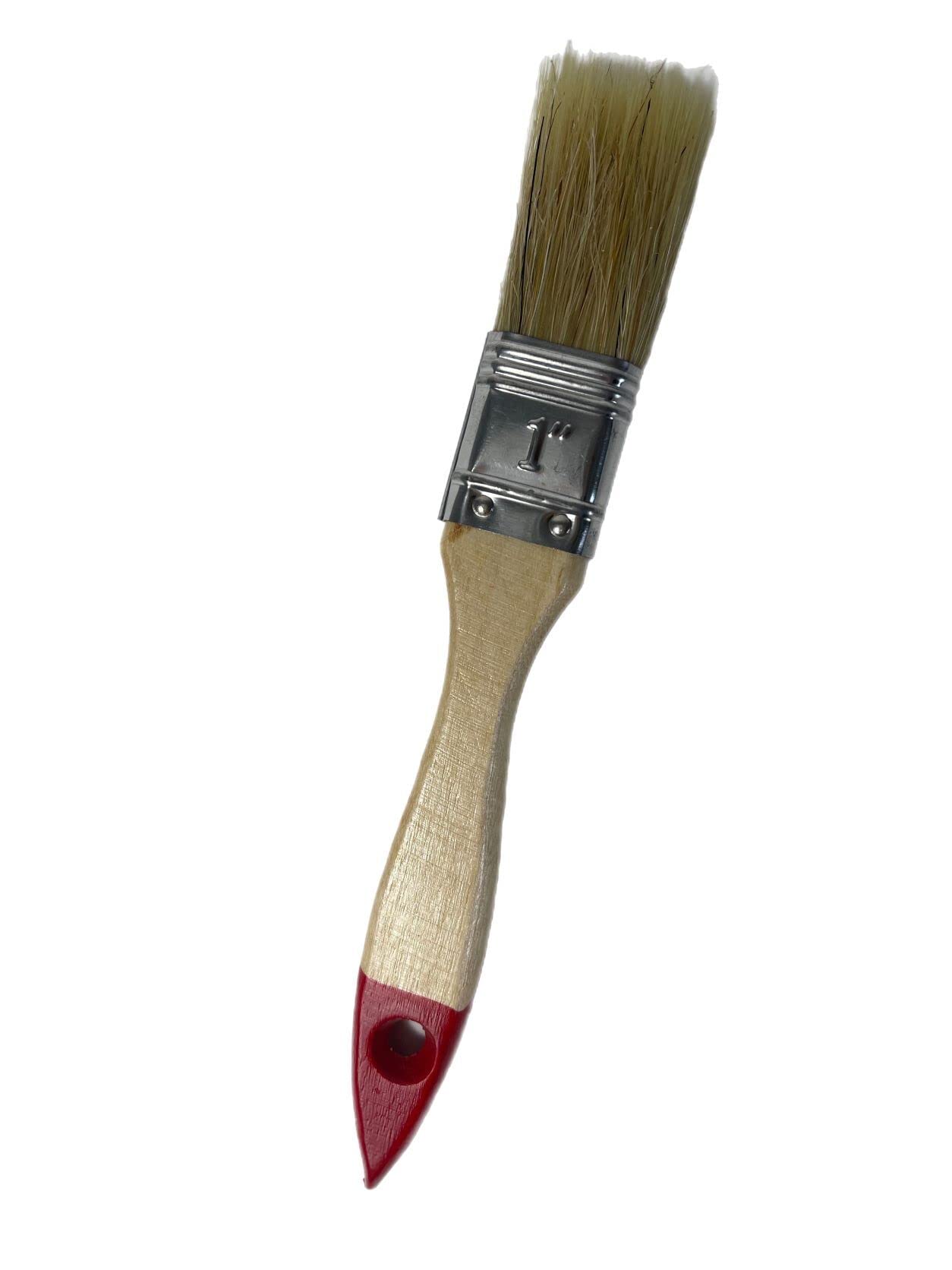 Pincel plano para pintar, 12 unidades, 25 mm, cerdas chinas