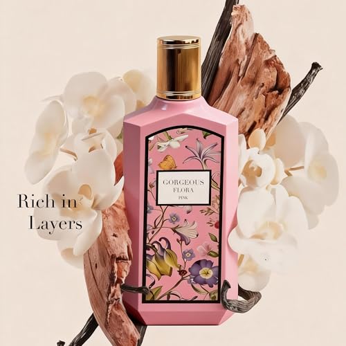 Image of AFLUXE Pink Flora Women's Perfume 3.4 Fl. Oz Eau De Parfum, Delicate Pear Blossom & Gardenia Scents, Long Lasting Sweet Fragrance