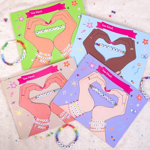 Cartes de Saint-Valentin pour enfants Thigreact pour l'échange de cadeaux à l'école
