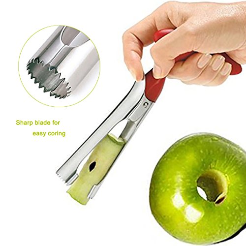 Xubox Apple Corer, Good Grips Food Grade Stainless Steel Apple Core