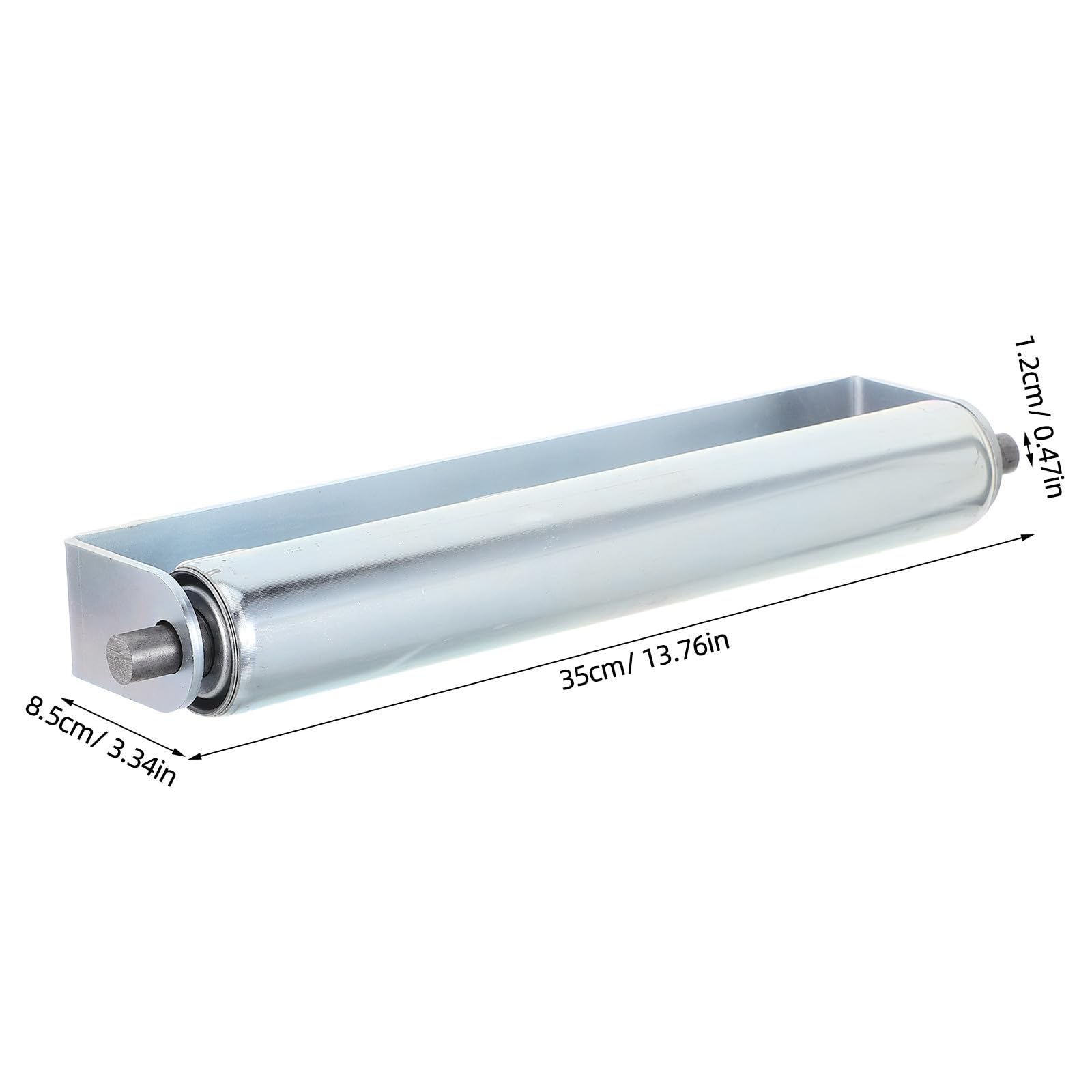 ERINGOGO 2 Stück Schwerlast Edelstahl Rollenlager Montagehalterung für Industriellen Materialhandling Einsatz 30x8,5x1,2cm mit Freiem Lauf für Stützrollenbaugruppe