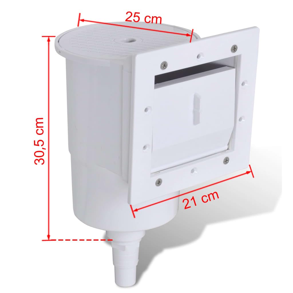 Casa & Giardino, Mobili - Set di 8 Skimmer per piscina 21x25x30.5 cm