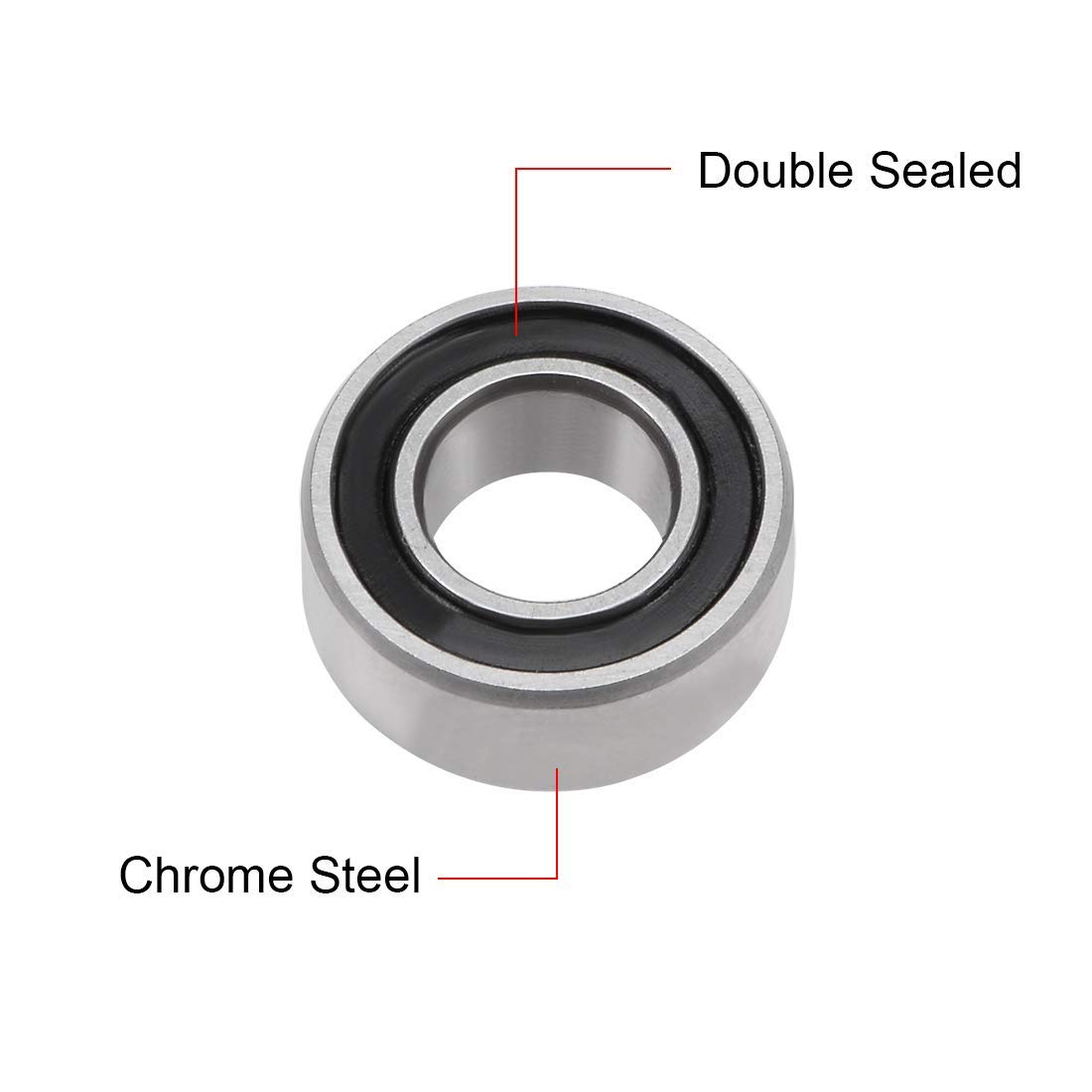 Winwill 10 Stück MR105 Mini-Kugellager – 5 X 10 X 4 Mm, Aus Legiertem Stahl, Gefettet
