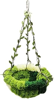 Bagirl Jungle Style Hammock Bird Nest House Bed Breeding Nesting Bed for Bird Parrot Budgie Parakeet Cockatiel (Green2)