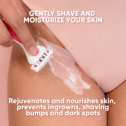 Olivia Aurora Intimate Bikini Shaving Cream - Women’s Bikini Line Shave For Sensitive Skin, Prevents Ingrown Hair And Blackheads. 10 Fl Oz #TOP3