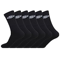 UMBRO Calzini Uomo Sportivo Morbido, Set di 6 Calze Uomo Lunghe