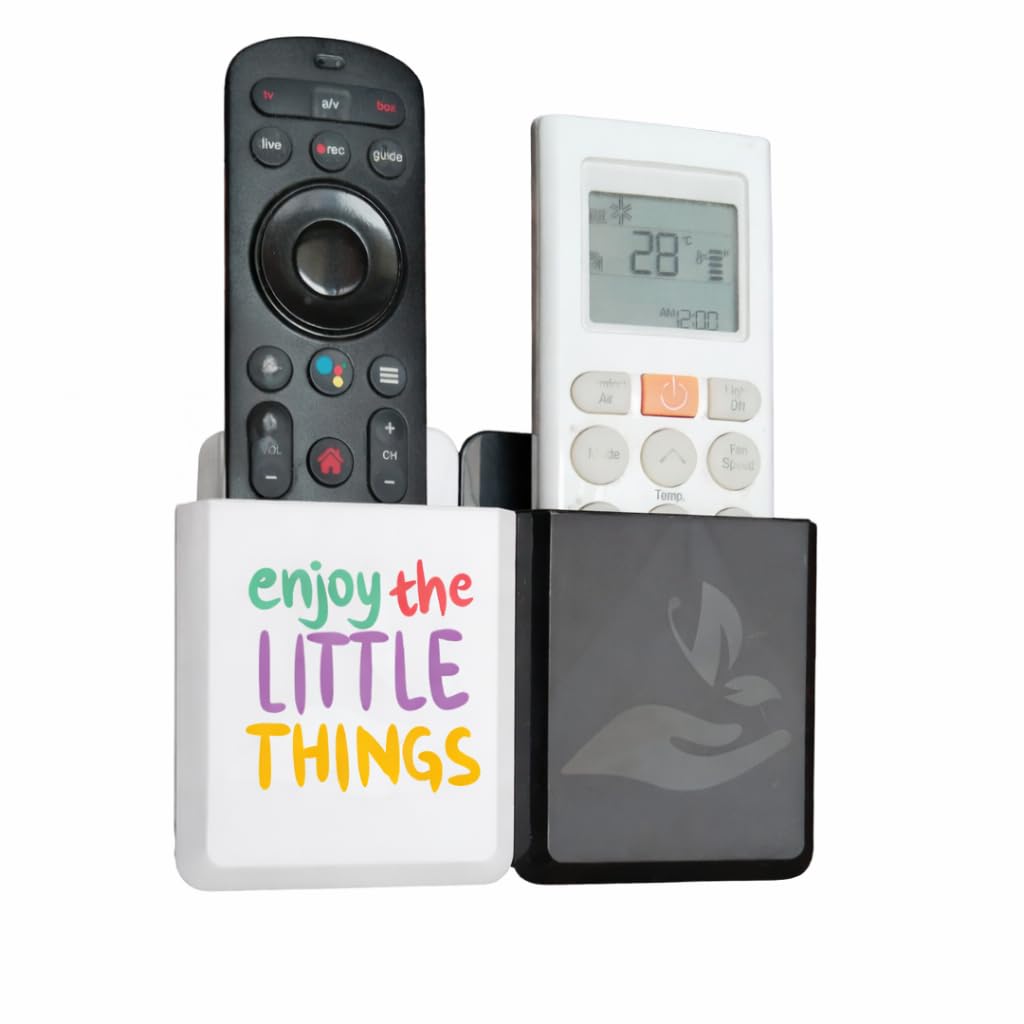 Rainbow Dots Dual Color Remote Holder for Wall – | Universal AC, TV, DTH,Fire TV Stick Remote Organizer | No Drill 3M Mount | ABS Plastic | Made in India (enjoy little things)-picture-26