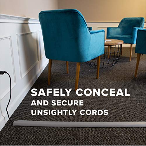 6.5 Feet Cable Protector + Cord Cover — Durable Gray Pvc Is Flexible, Odor Free, Easy To Unroll And Open — Conceal Wires At Home, Office, Warehouse, Workshop, Concerts #TOP6