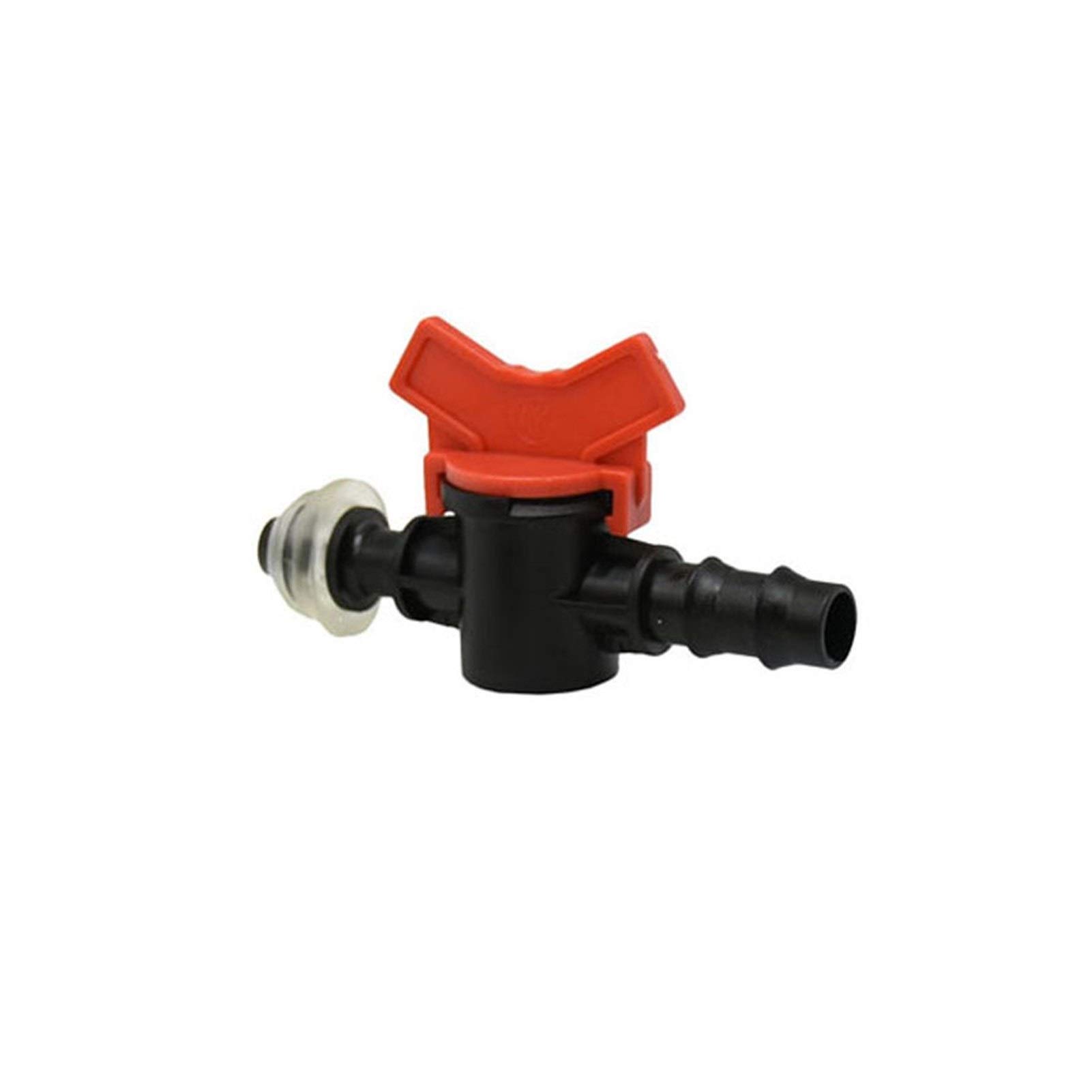 Aspersor de jardín 1/2 3/4 Manguera Conector de Grifo de jardín 16mm 20mm PE válvula de riego de tubería válvula de Control de Flujo de Agua con Sello 30 Uds