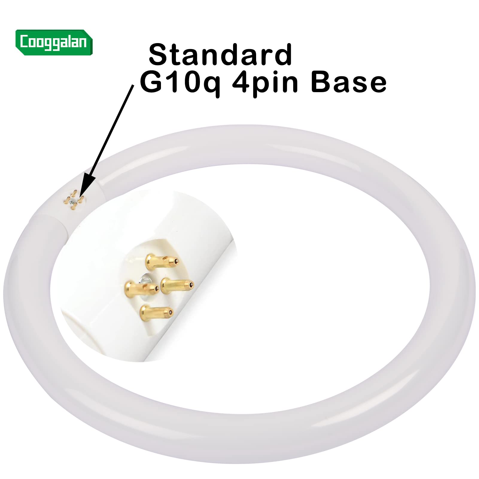 FC12T9 - Bombillas circulares de 32 W y 12 pulgadas, fluorescentes redondas de 12 pulgadas, FC12 T9, 32 W, para cocina y baño, luz diurna 6500 K, G10q de 4 pines, 2 unidades