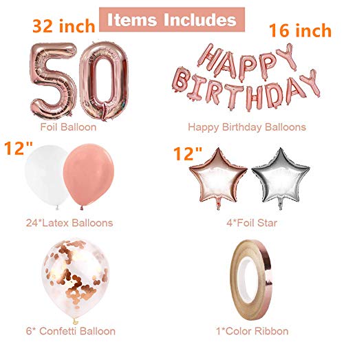 JeVenis 38 pezzi Decorazioni per il cinquantesimo