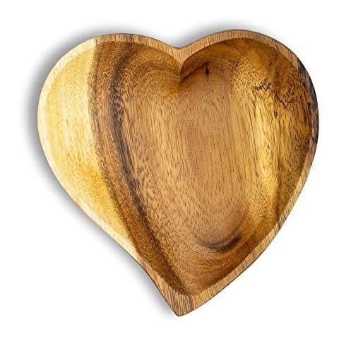 Cuenco de Madera de Acacia Cuenco frutero, ensaladera de Madera 15 cm Cover