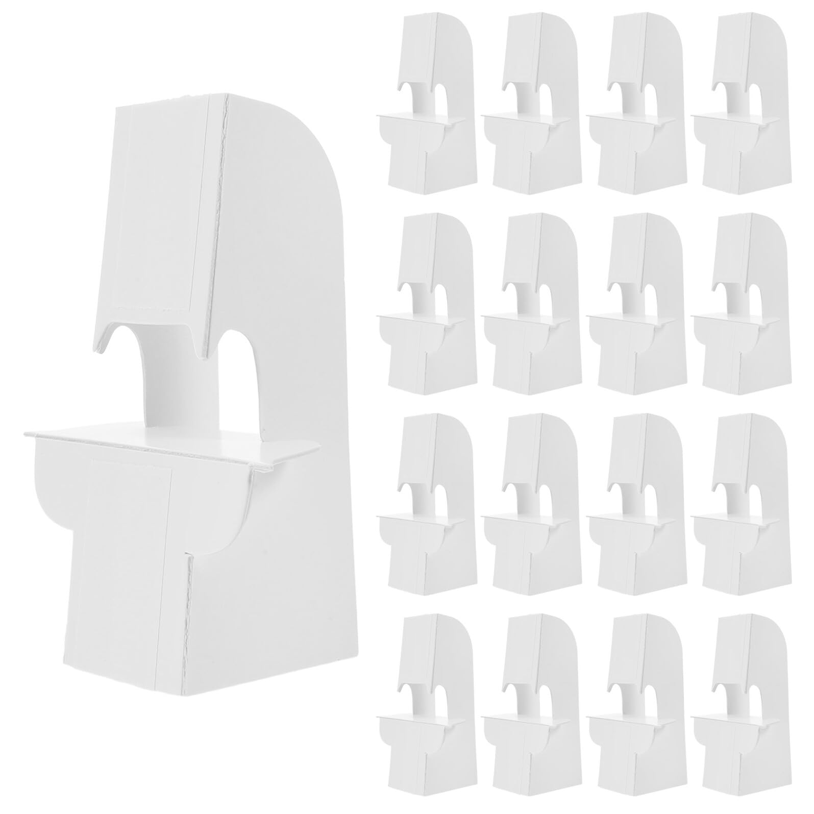 Chevalet en carton blanc 12 cm SOIMISS par 100 pour cadre photo