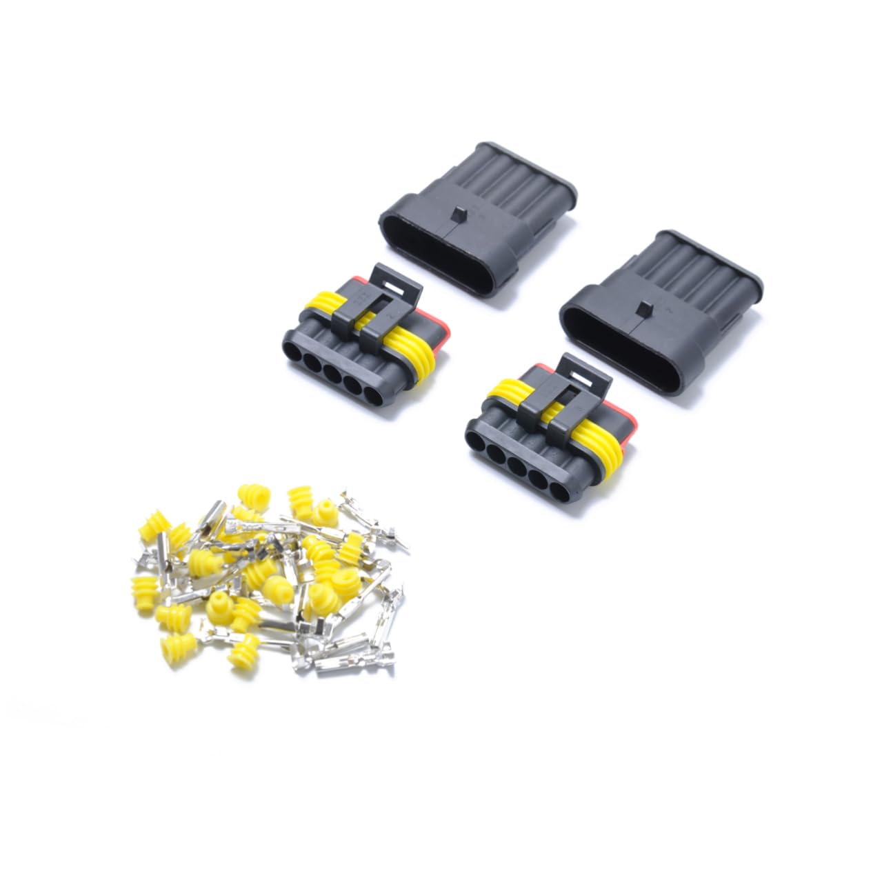 Cabilock Electrical Terminal Wire Connectors Kit Pin Way Plugs for Car Motorcycle Boat