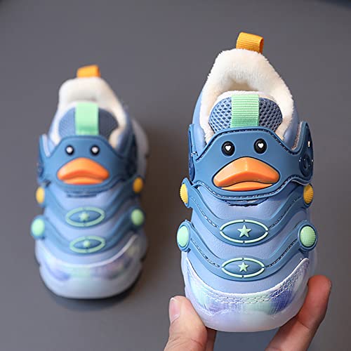 sfdgfhyf Toddler Casual Sneaker Children Sports Shoes Light Shoes Small White Shoes Light Board Shoes Non (Blue, 9-12 Months)4