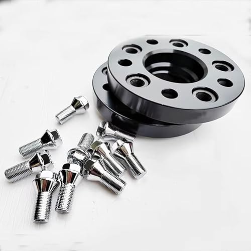 車用ホイールスペーサー 30MM 1.18インチ 5x112 66.6MM ハブセントリックホイールスペーサーコーンボルト 14X1.5 に適合する Eクラス E320、E420、E430、E55 AMGに適合する