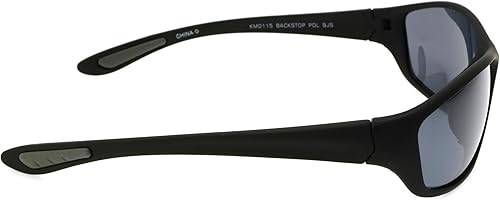 Miniatura 8 de Foster Grant, Hombres, Backstop Wrap Gafas de sol polarizadas, NegroNegro, 5.906 in, Negro
