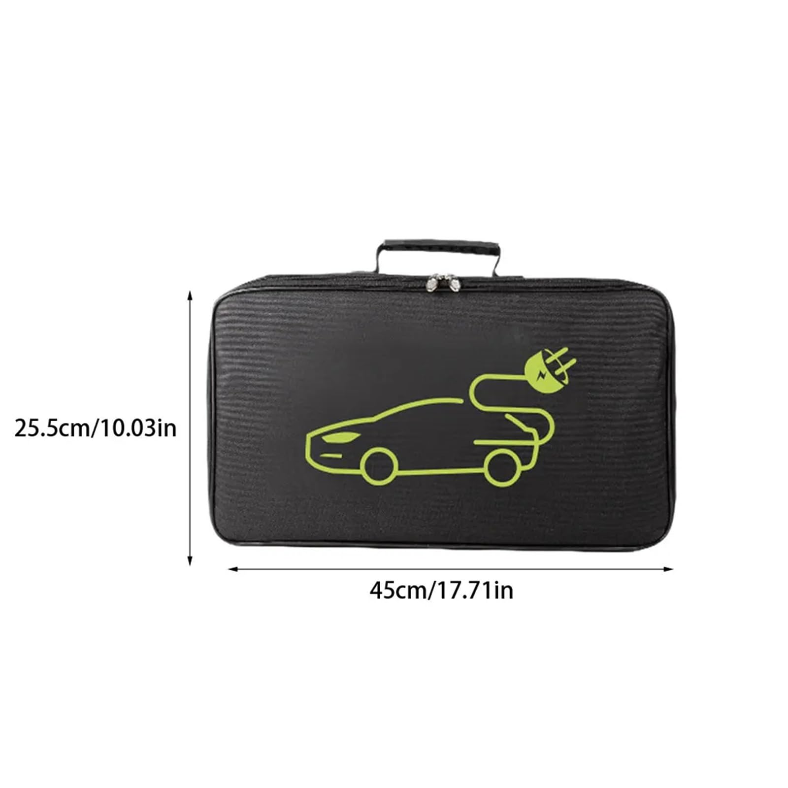 EV-Auto-Ladekabel-Aufbewahrungs-Tragetasche for Elektrofahrzeug-Ladebuchsen, wasserdichter, feuerhemmender Gerätebehälter Für Ev-Ladekabel(Black Rectangular)