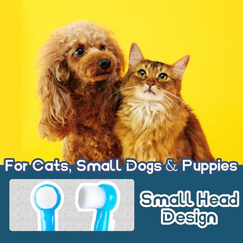 Image of Cat Toothbrush Small Dog Puppy Tooth Brushing Kit Soft Mini Head Teeth Brush for Kitten Tiny Pet, 2 PCS