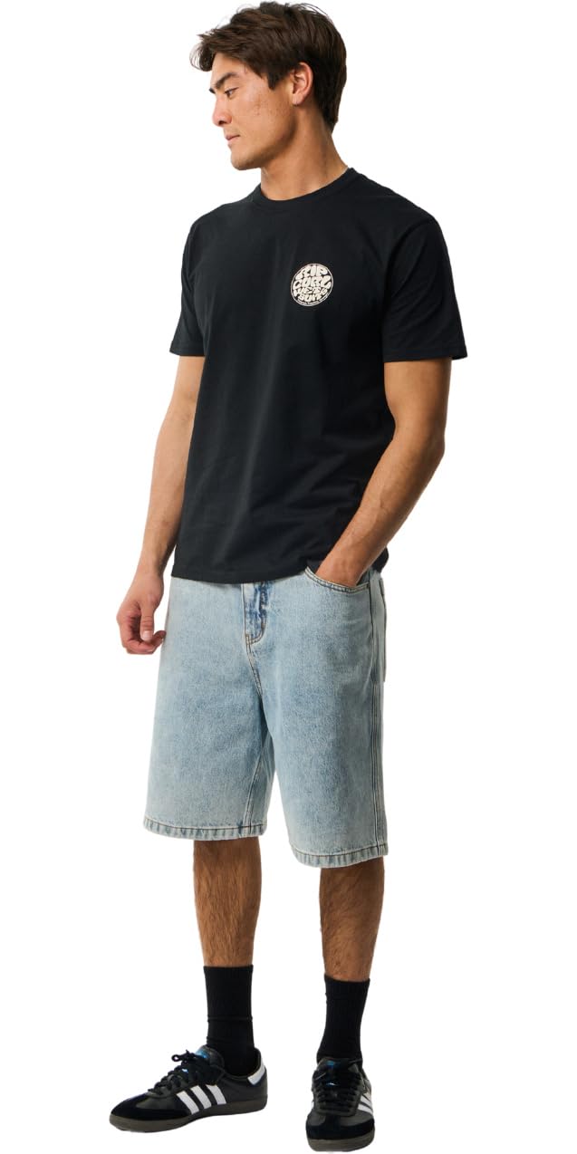 Rip Curl 2026 Hommes T-Shirt Wettie Icon 10VMTE - Black