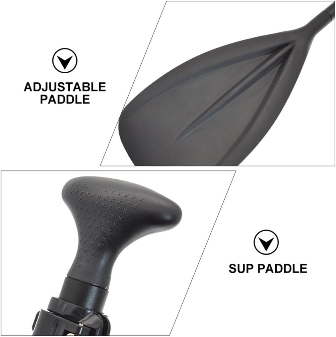 Adjustable Aluminum Alloy Sup Paddle 3 Pieces Set Easy to Carry and Store Universal Stand up Paddle Board for Inflatable Kayak and Water Sports