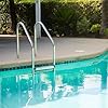 XtremepouwerUS 3-Step Swimming Pool Ladder, Non-Slip Steps Ladder, In-Ground Stainless Steel Step for Indoor/Outdoor Pool, Easy Assembly and Climbing (3 Step)