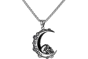 Gothic Retro Skull Necklace For Women Men