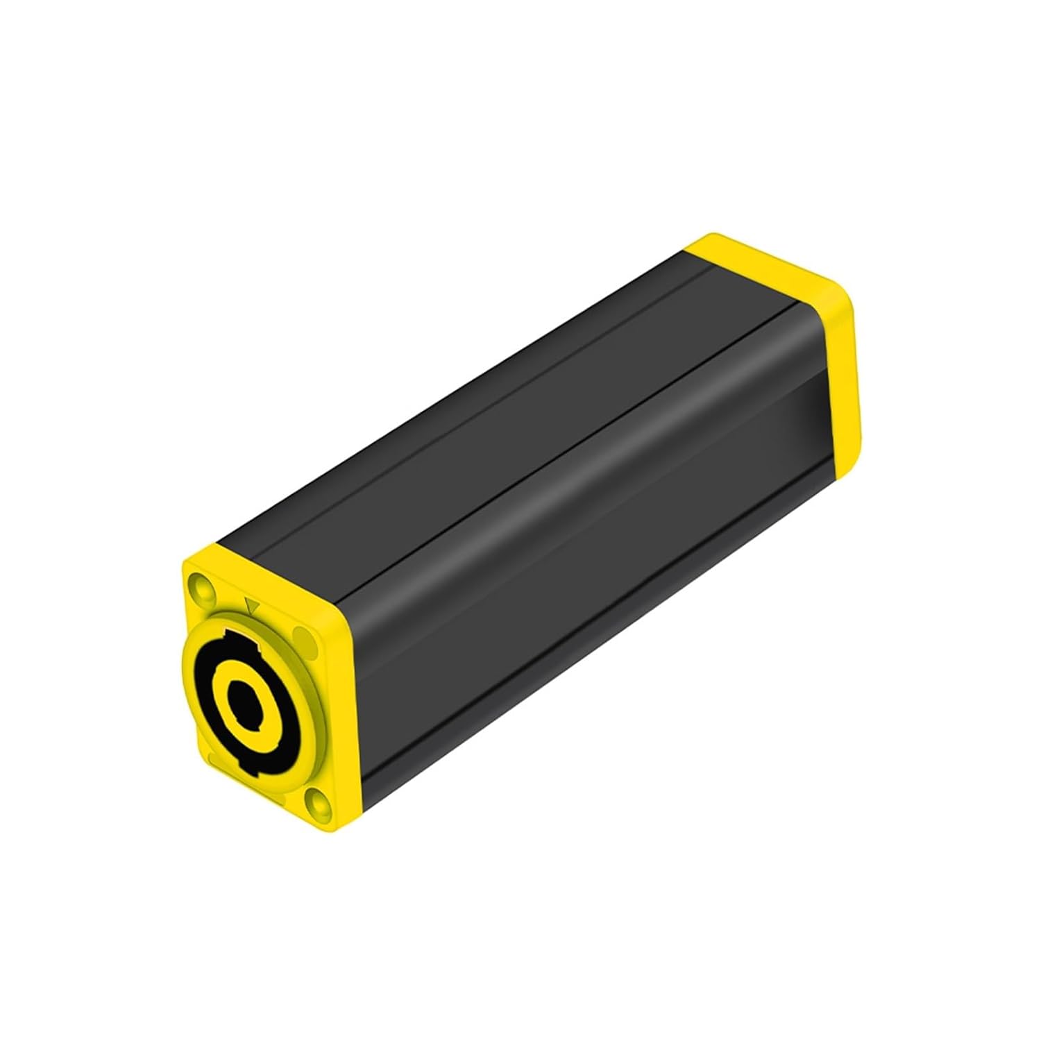 10Pcs 4Pins Speaker Power Amplifier Female to Female Connector AC Coupler Extender Adapter Loudspeaker Professional Audio Cable (Color : Yellow to Yellow)