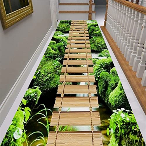 HIYOUGO Teppichläufer, rutschfest, Küchenteppich, weich, modern,...