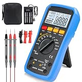 Digitales Megaohmmeter Multimeter, Isolationswiderstandsmessgerät 0,05MΩ–20GΩ, Ausgangsspannung 50V–1000V, PI/DAR-Prüfung, ACV/DCV Widerstand Kapazität für Elektrische Geräte, Transformatoren, Motoren