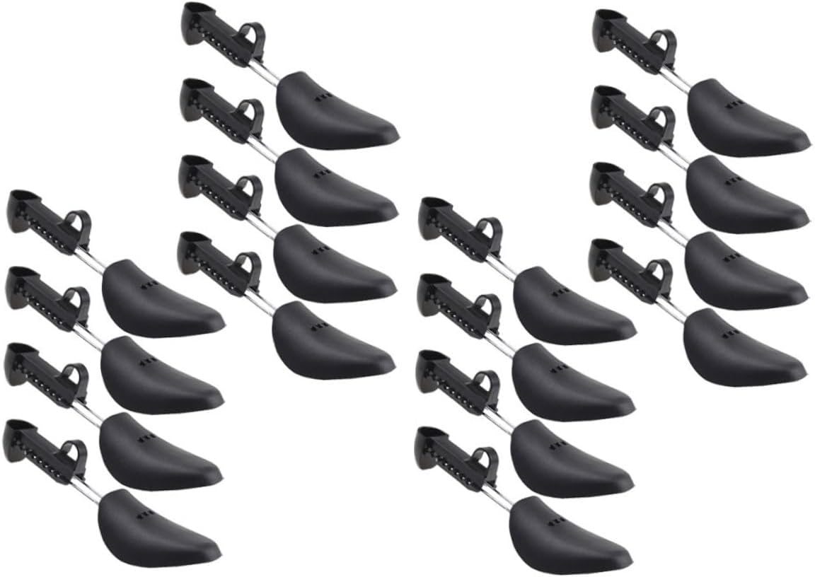 Unomor 8 Pairs Adjustable Shoe Trees for Sneakers and Boots, Plastic Metal