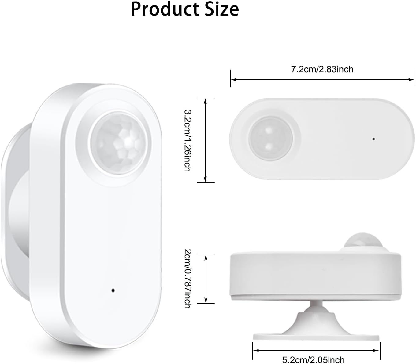 Haozee Human Presence Sensor with Light Sensor, 24G Radar MMWave, High-Sensitivity Radar Detection, Historical Recording, Zigbee Hub Required, Battery Powered Support Home Assistant Zigbee2mqtt