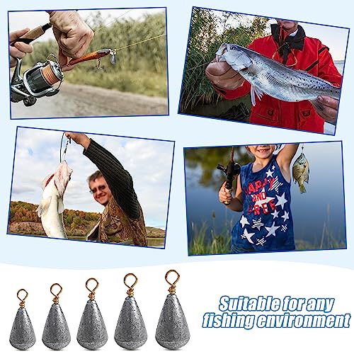Poids de pêche eau douce et mer lesteur de ligne anti courant - 6