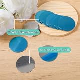 Hpmjz Zestaw metalowych płytek samoprzylepnych, 30 mm, metalowa płyta na magnesy, prostokątna, metalowa płyta z folią samoprzylepną, cienkie metalowe podkładki do uchwytu na telefon komórkowy (12, 4 x