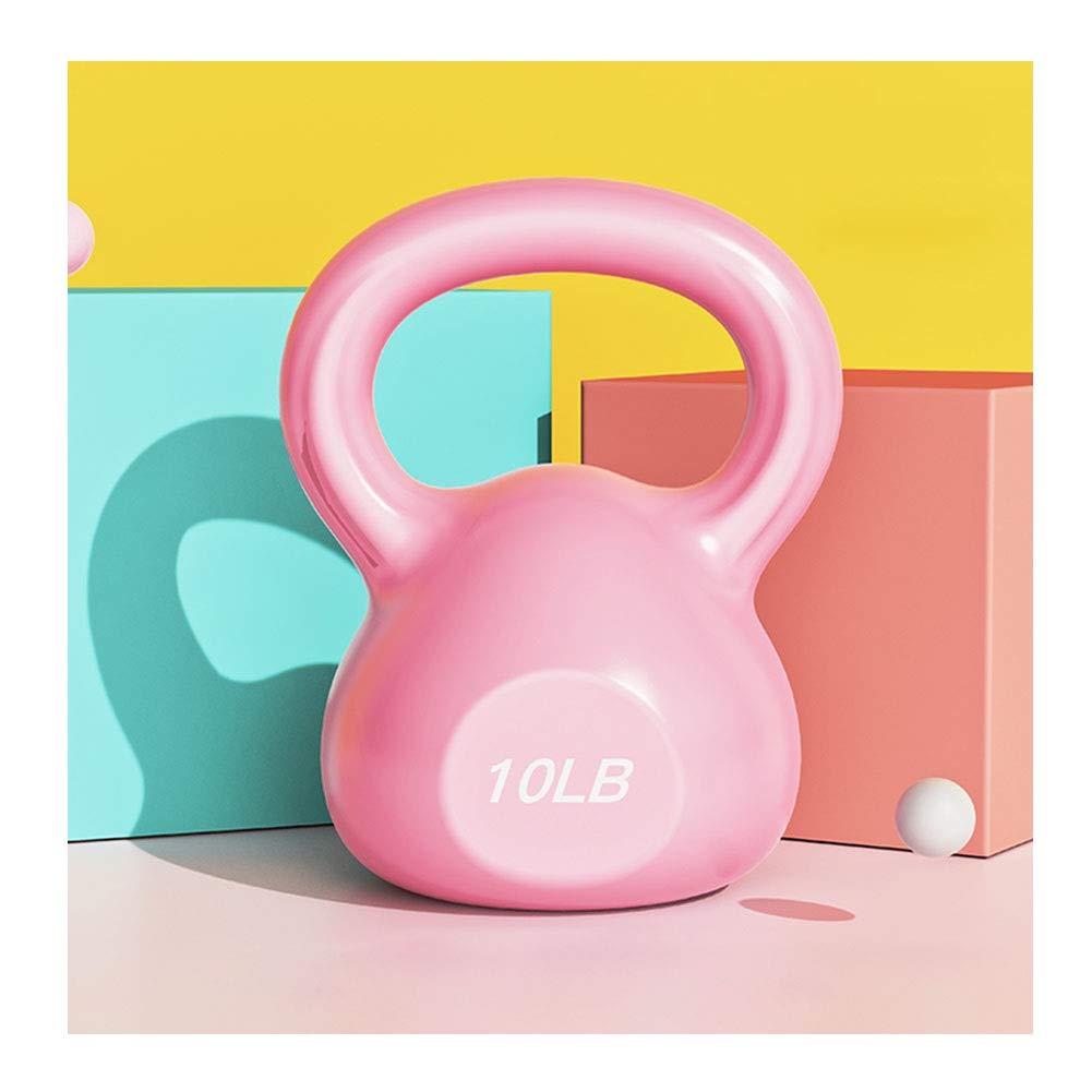 Kettlebells AGYH Pink, Ladies Torso Training Strength Training Muscle Training, Squat Weight Barbell in Home Gym, 5lb/2.3kg, 10lb/4.5kg (Size : 10lb/4.5kg)