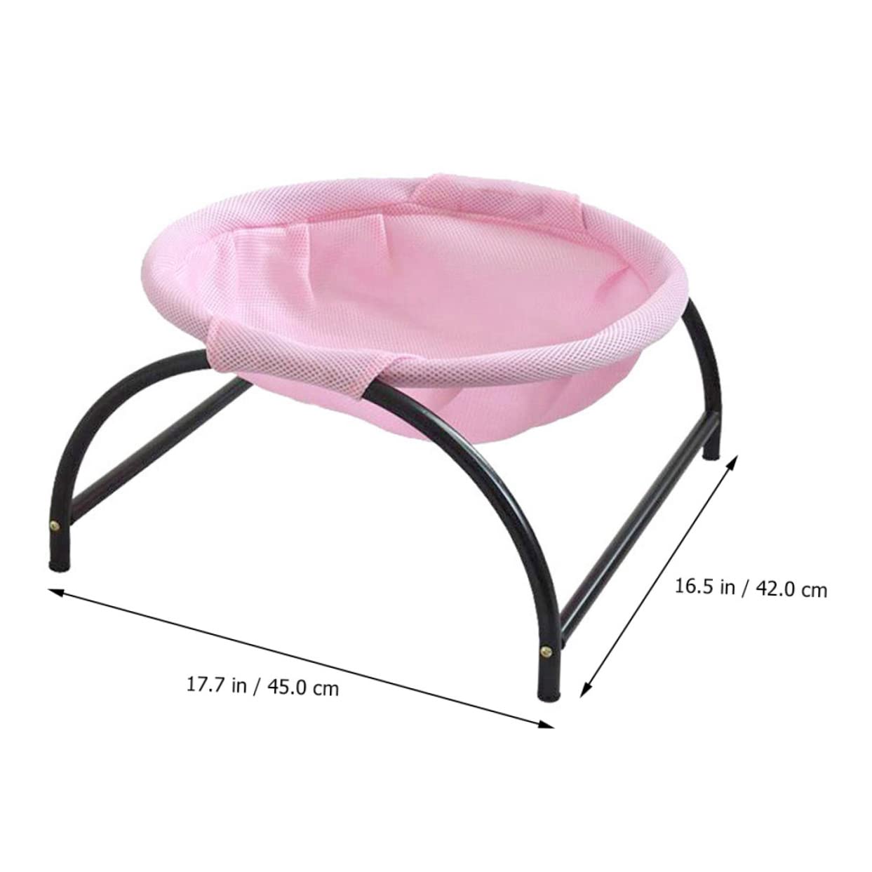 Housoutil Hamac Surélevé pour Chat Nid Hamac Pieds en Fer Robustes pour Un Soutien Sûr