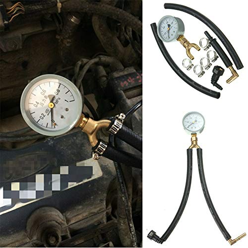 Zhuodingsen Öldruckprüfung Manometer-Kit - Öl Druck Tester - Benzin Öleinspritzpumpe - Universaltyp für die meisten Automodelle mit Benzinmotor