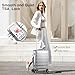 VentureVault All Aluminum Carry On Luggage 22x14x9 Airline Approved，Zipperless Luggage Premium Aluminum Suitcase Luggage, Hard Shell Carry On Luggage with Spinner Wheels (silver, 20inch)