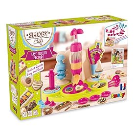 Smoby Chef – Easy Biscuits Factory – Fabrique à Gâteaux + Livre de Recettes – Atelier de Cuisine Enfant – Nombreux Accessoires – Dès 5 Ans – 312109