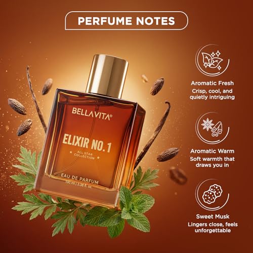 Image of BELLAVITA Elixir EDP | Perfume for Man | Long Lasting | 100ml | Lavender & Musk | Premium Perfume for Men