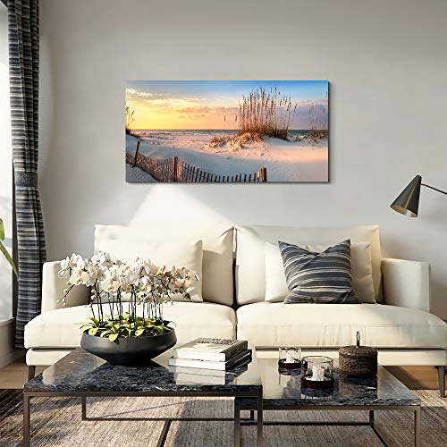 Canvas Wall Art For Living Room Seaview Sand Dunes Seagrass Landscapes Bathroom Wall Decor Ready To Hang Home Decorations Bedroom Kitchen Inspirational Canvas Prints Posters Painting Mural Artwork #TOP5