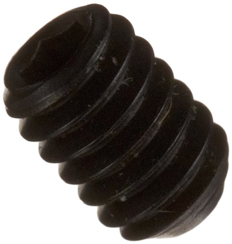 4-40 X 3/16\" Socket Set Screws Knurled Cup Point Coarse Alloy Thermal Black Oxide (100/Pkg