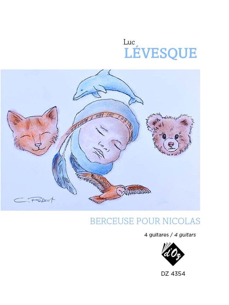 Berceuse pour Nicolas. Guitar Trio/Quartet. Set of Parts