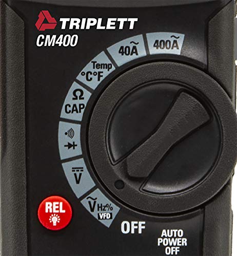 Image of Triplett CM400 True RMS 4000 Count 400A AC Clamp Meter with Inrush