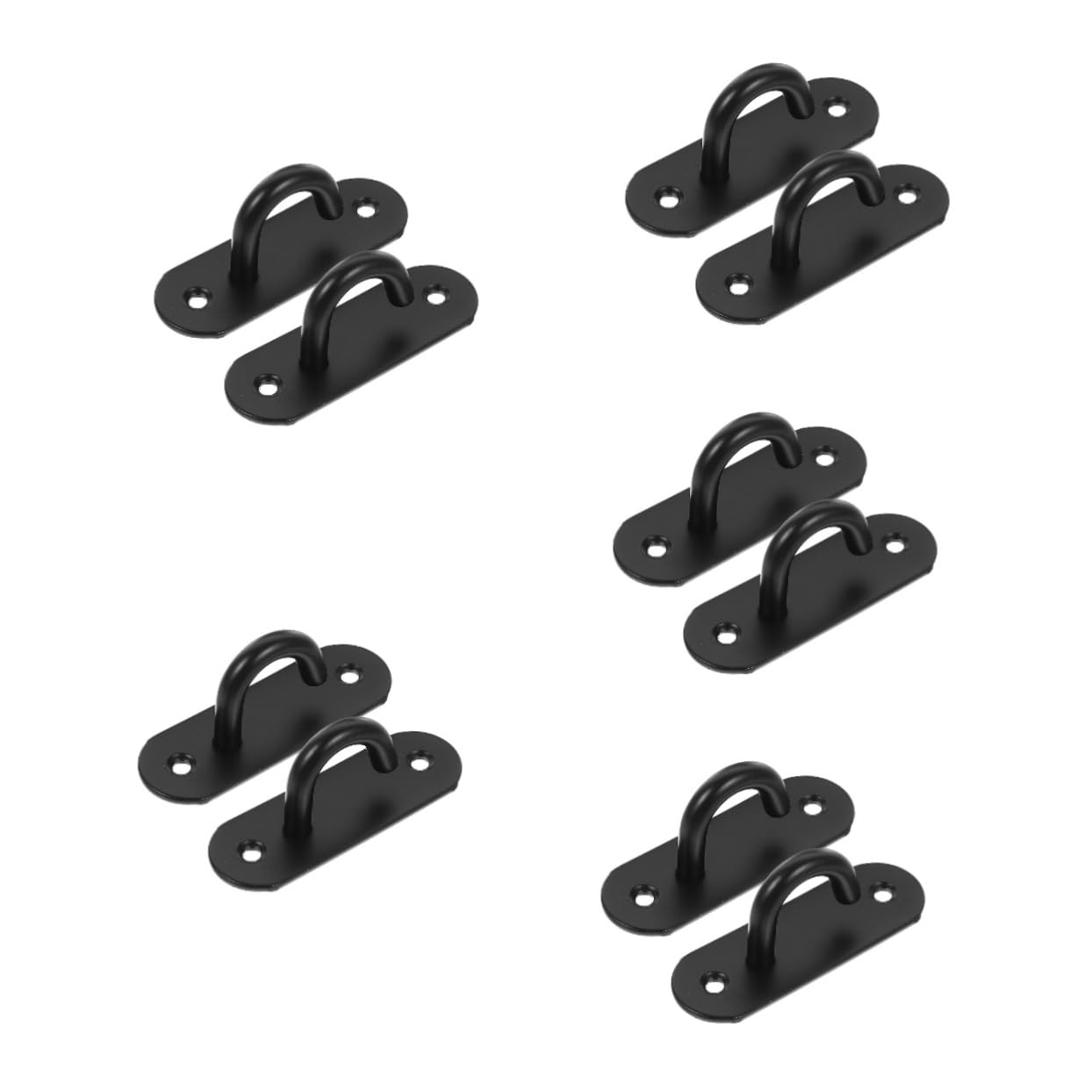 Sosoport Ancla De Ejercicio De Pared Cuerdas Ganchos De Alambre Ganchos En S para Colgar Bar Colgante Manijas De Bandas De Resistencia Manos Black Acero Inoxidable 304