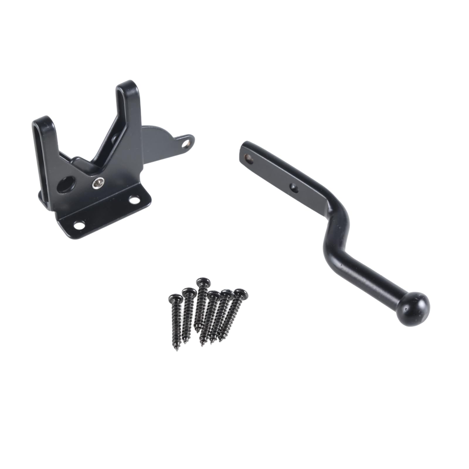 Garden Gate Gravity Latch Steel Closing Bolt, Suitable for Multifunctional Fence with Mounting Screws Heavy Duty Bolts