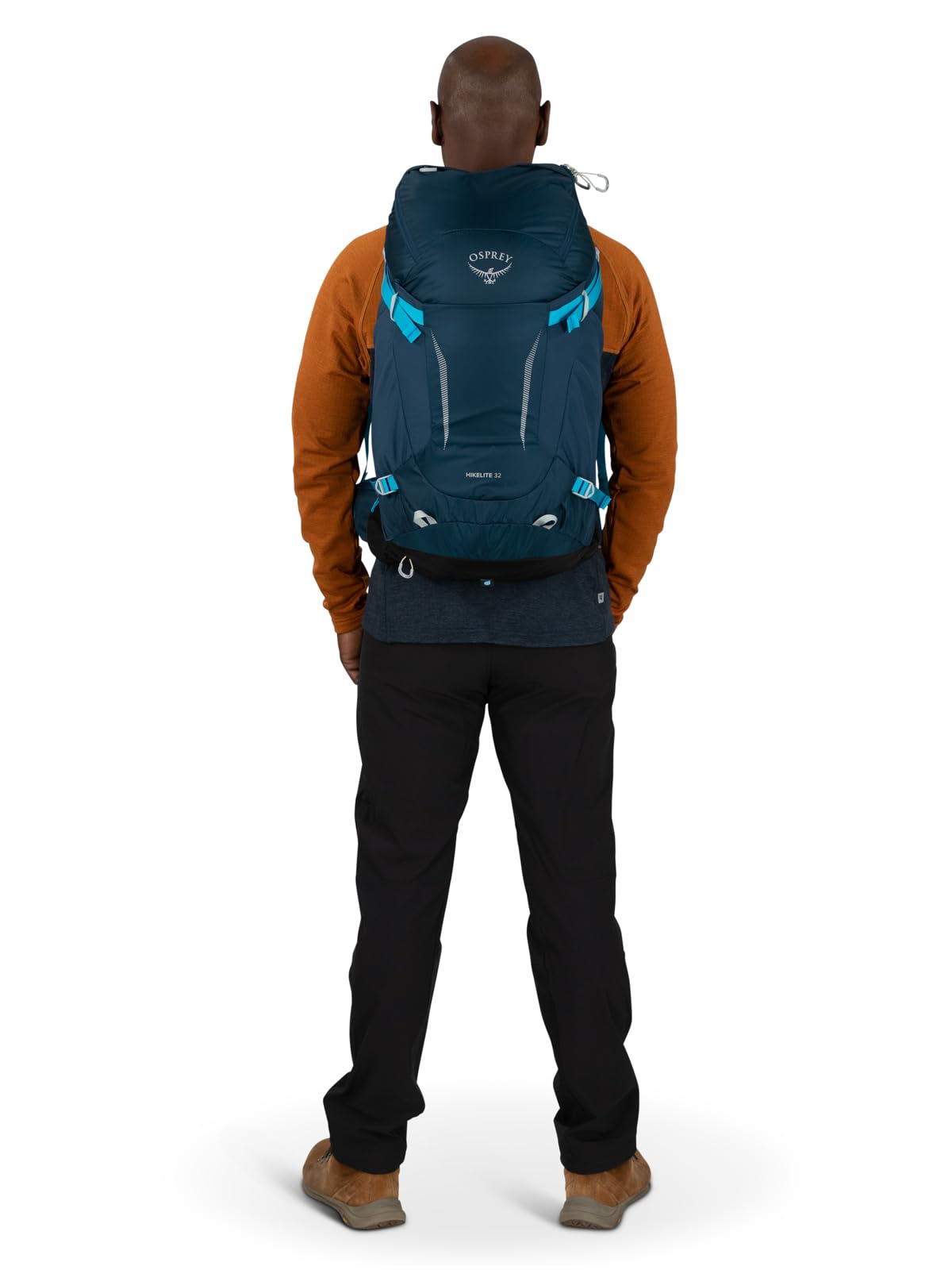 Osprey Hikelite plecak turystyczny unisex – lekki, nienaganna wentylacja z zawieszeniem AirSpeed, minimalistyczny i zrównoważony design, w zestawie pokrowiec przeciwdeszczowy