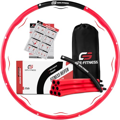 GATE FITNESS Hula Hoop Reifen Erwachsene und Kinder zum Abnehmen [1,2kg /...