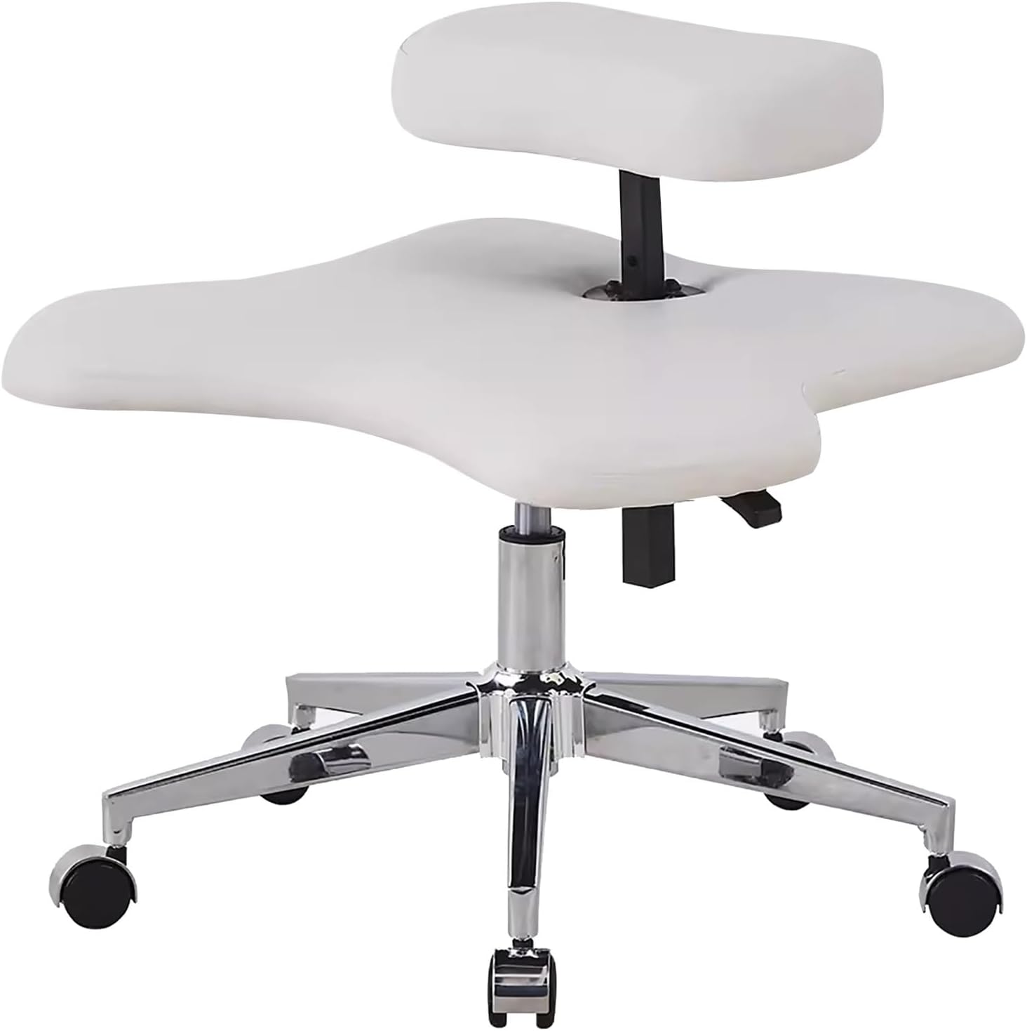 Desk Kneeling Chairs Office Chair for Cross Legged Sitting with Wheels, Height-Adjustable Kneeling Chair Leg Strap Portable, Meditation Chair for Computer Workers, Yoga Lovers, Meditation Fanatics